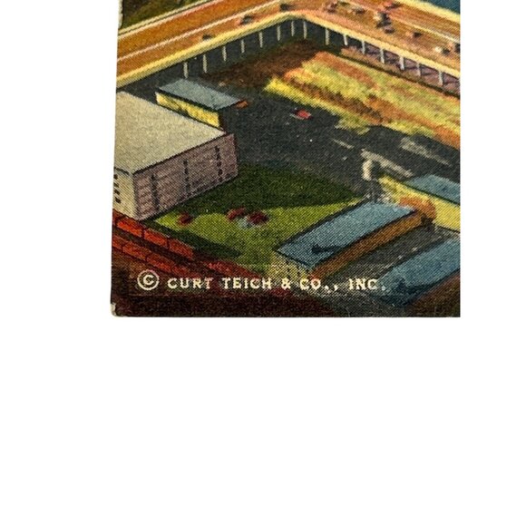 Vintage 1950's Postcard Outer Drive Link Bridge & Skyline Chicago Curt Teich & C - Picture 3 of 8